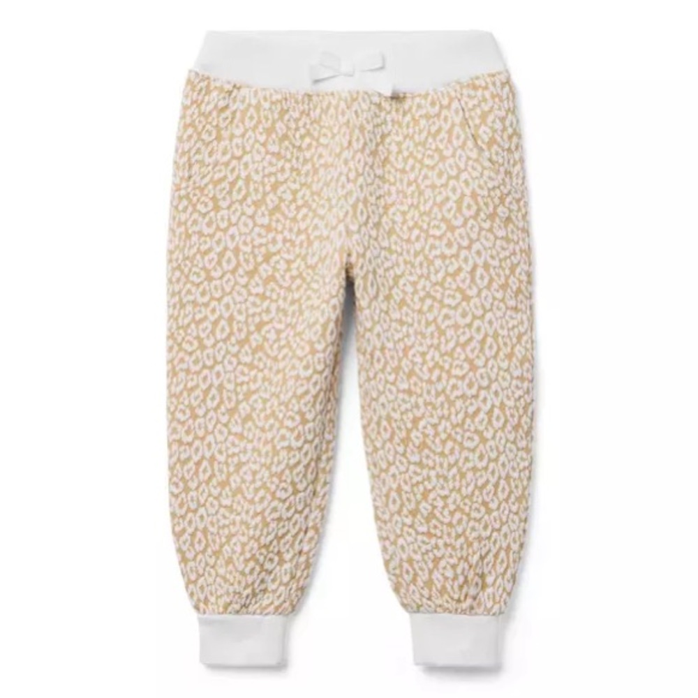JANIE AND JACK LEOPARD JACQUARD JOGGER 12-18 months
